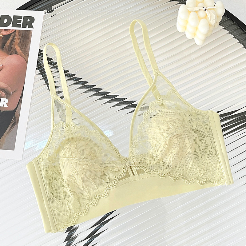 Sexy Lace Crop Top Deep V Back - T Shirt Bra Seamless review and price