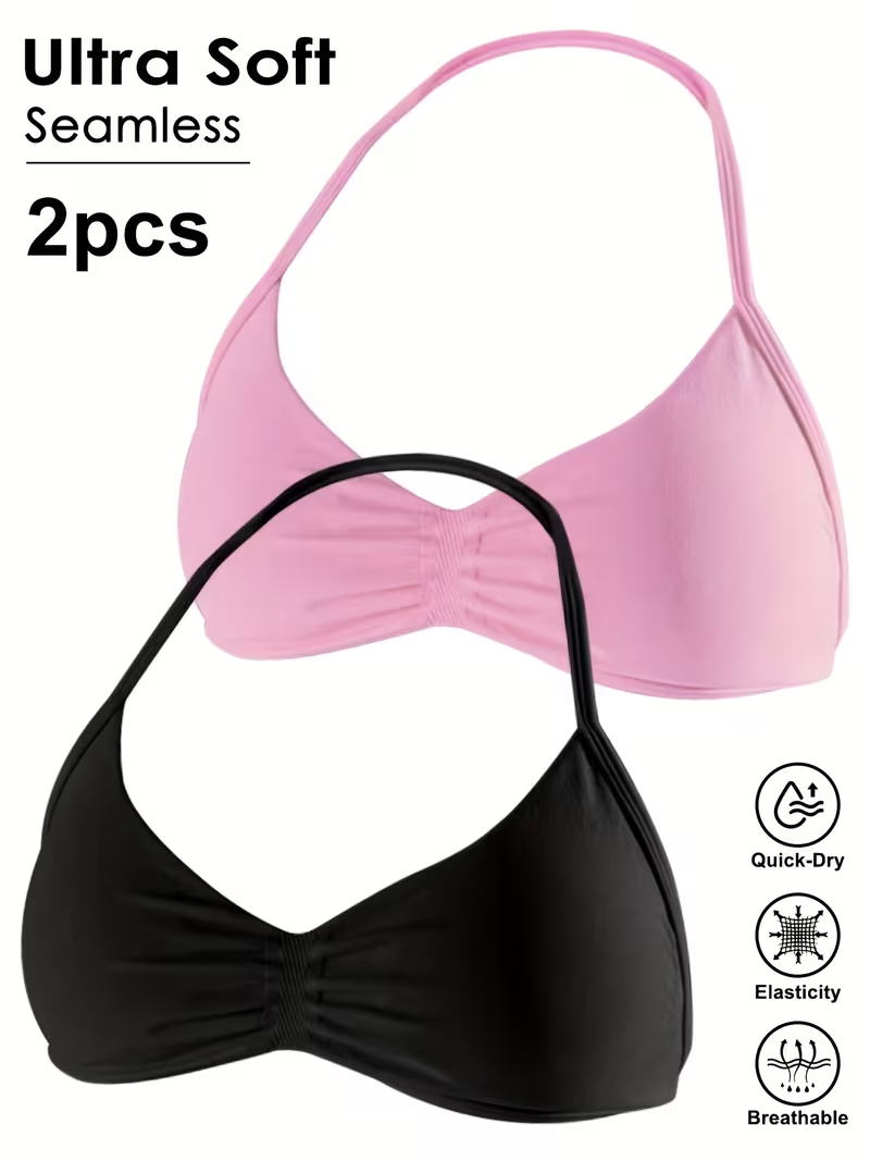 2pcs Seamless Sexy Open Back G - Minimizer Bra Women review and price
